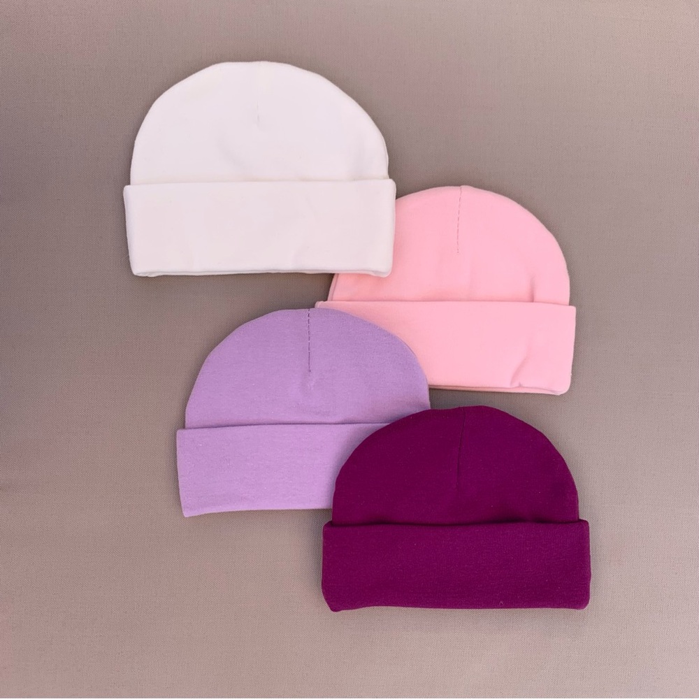 NWOT Colorful Baby Girl Beanie Set